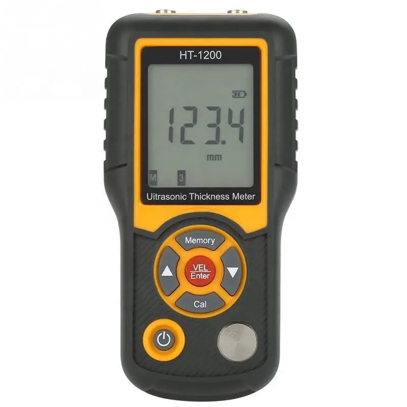 HTI HT-1200 Coating Ultrasonic Thickness Meter 2.2~225mm Range Ultrasonic Coating Gauge Sonigauge