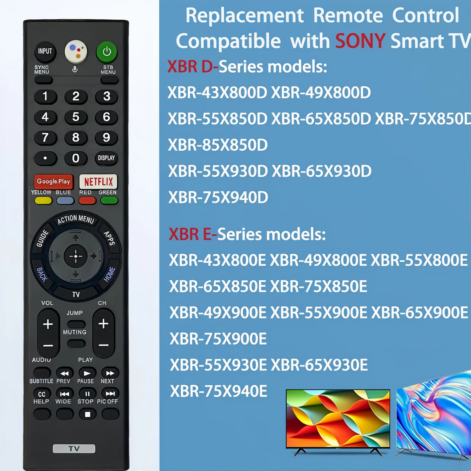 RMF-TX310U de Control remoto por voz de alta calidad para Sony TV XBR49X800E XBR55X800E XBR65X850E XBR75X850E XBR43X800D RMF-TX200U/201U