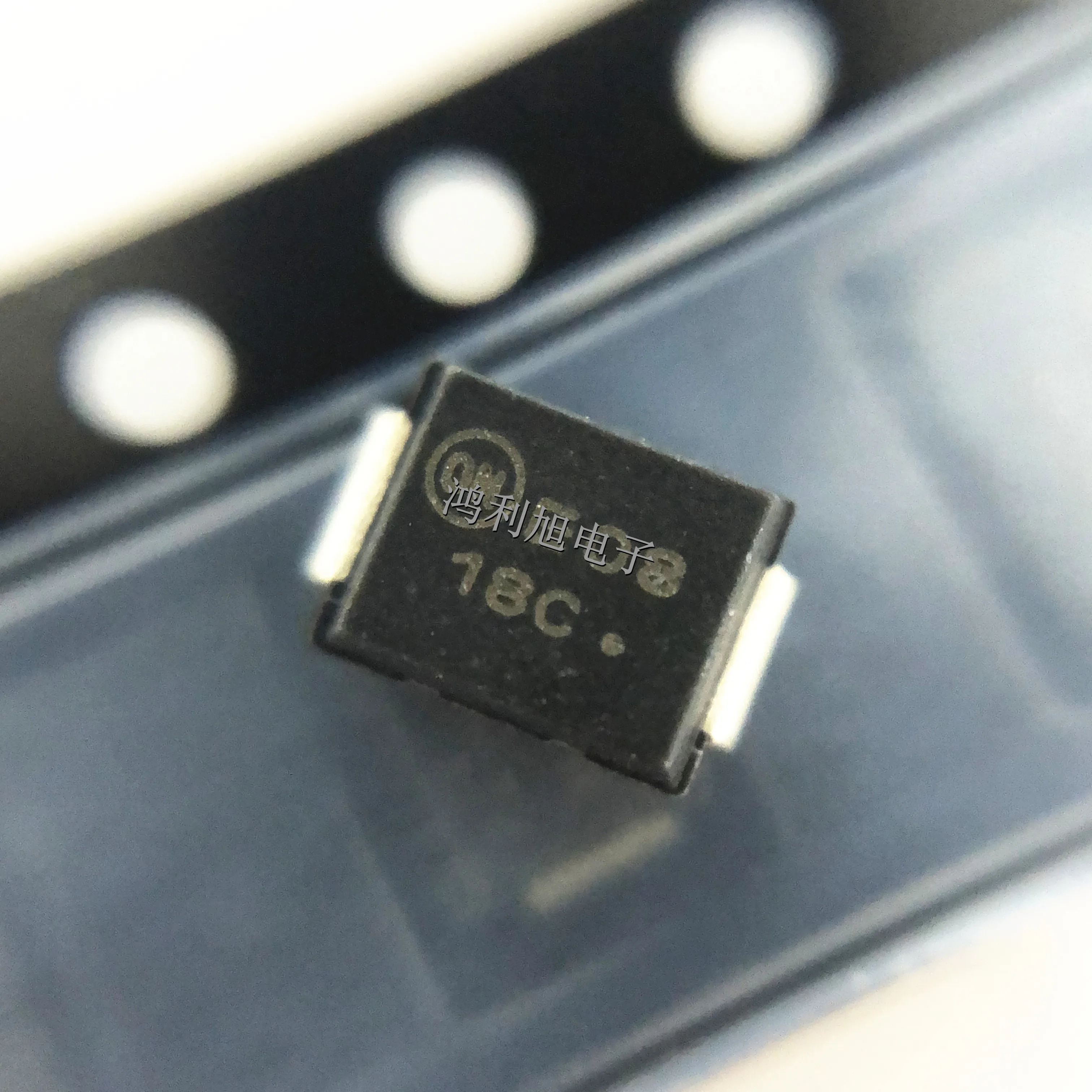 10PCS/Lot P6SMB18CAT3G MARKING:18C TVS Diode Single Bi-Dir 15.3V 600W Automotive AEC-Q101 2-Pin SMB T/R