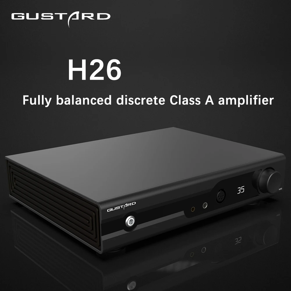 GUSTARD H26 Fully balanced discrete Class A Headphone Amplifier HiFi Audio Amp XLR RCA 6.35 4.4mm Output Preamplifier