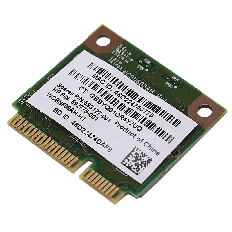 AR5B195 AR9285 150เมตร + BT3.0ครึ่ง Mini PCI-E การ์ดไร้สาย SPS:593127-001 592775-001สำหรับ430 431 435 436 4530S