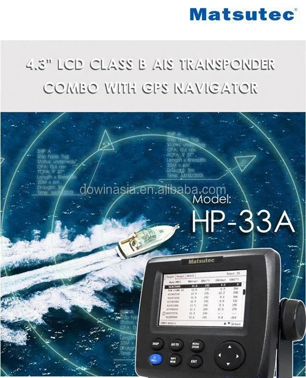 Matsutec Operator Manuel Marine AIS Class B Transponder