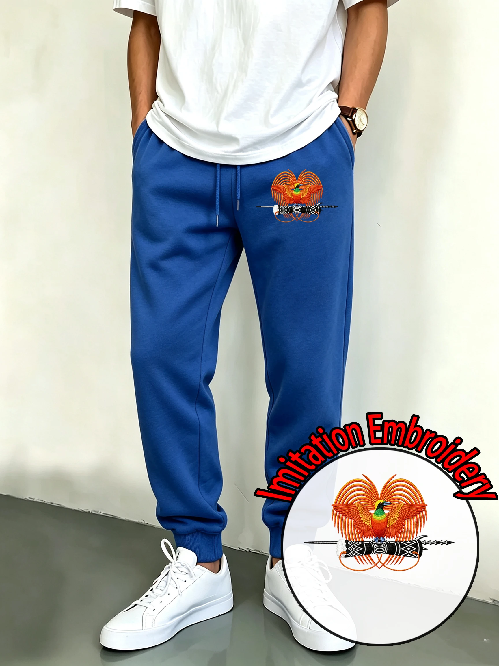 Papua New Guinea Printed Autumn Casual Long Pants Men Street Trendy Sweatpants Pocket Jogger Streetwear Fleece All-Match Bottoms