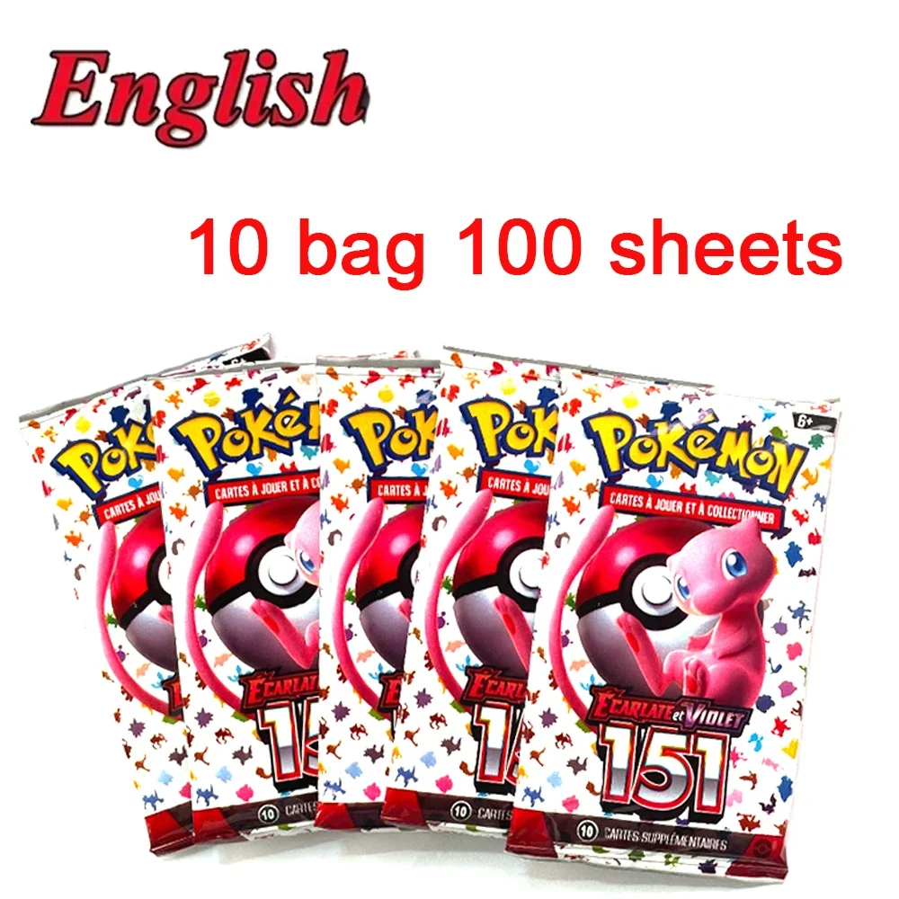 5~10Bags Pokemon Cards Prismatic Evolution Crimson Violet 151 Burst Spark PALDEAN FATES English Booster Battle Trade Card