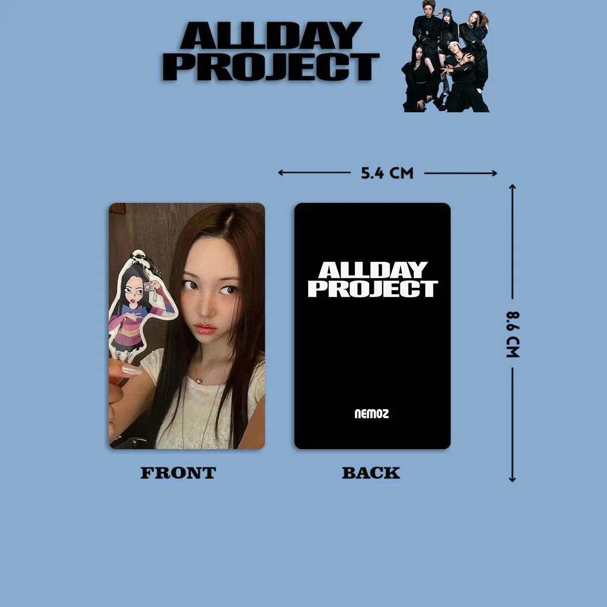 Kpop ALLDAY PROJECT بطاقة الألبوم الشهيرة 5 قطعة/المجموعة مزدوجة الجانبين الطباعة مشرق فيلم لومو بطاقة Tarzan Bailey المشجعين جمع هدية