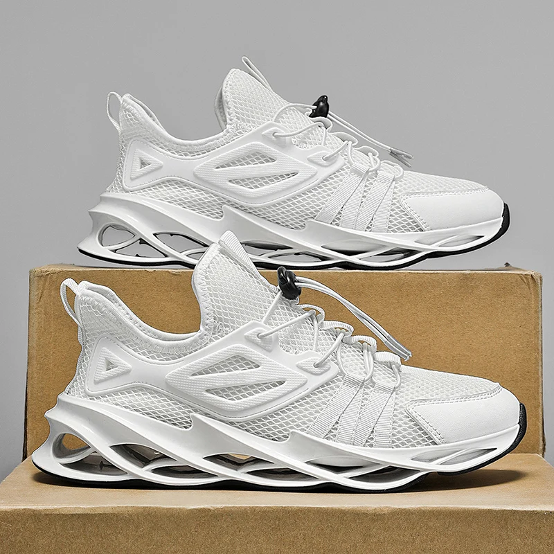 Men Sports Shoes Trendy Mesh Breathable Comfortable Soft Sole Running Training Sneakers 2026 New Wear-resistant Tennis Shoes Man