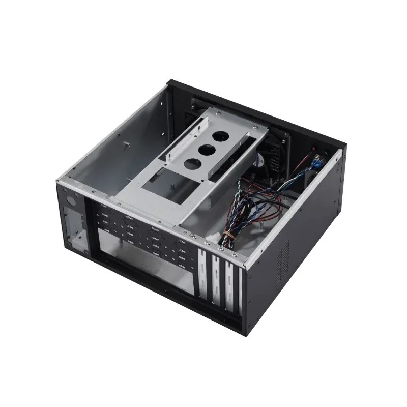 4-slot Wall Mounted Industrial Computer Supports MATX Backward Compatible Motherboard Multi-serial Port Industrial Computer Box