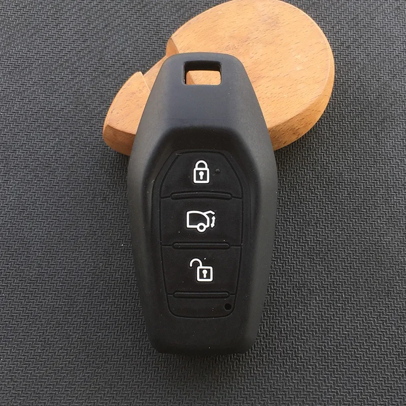 Silicone rubber Car Key Cover case For Mahindra 3 button car key case