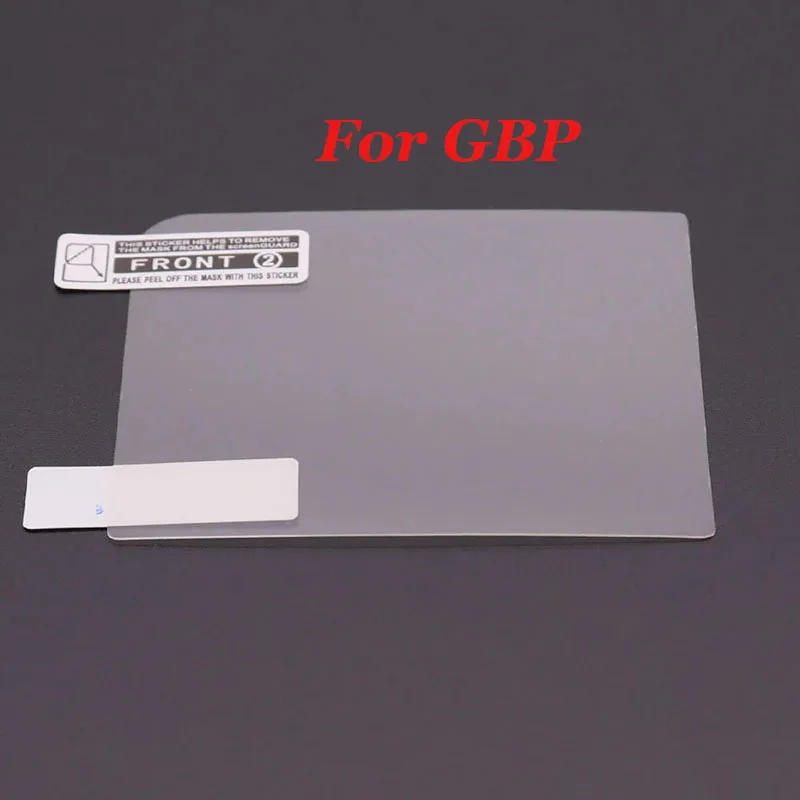 1-10개 플라스틱 투명 LCD 화면 보호 PET 필름 (GB, GBA, GBC, GBA SP, GBP, GBM 게임 콘솔용)