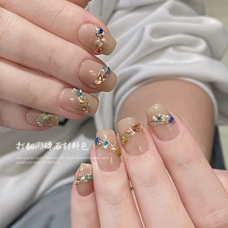 Diamante japonês Peças Do Prego, Coreia Kawaii Acessórios, Strass para Manicure, Pedras De Cristal Redondas, Unhas Decorações