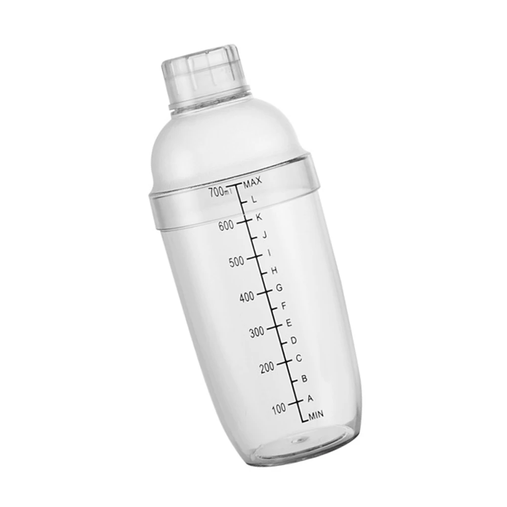 

700 Ml Clear Bottle Anti-scalding Milk Tea Cup Antifreeze Cocktail Shaking Tool Mixer PC Resin Leak Proof Home Bar