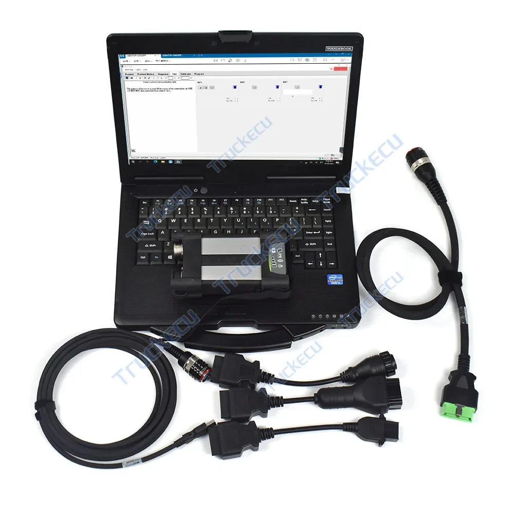 CF53 Laptop V2.8 PTT Dev2tool.exe Development Truck Excavator Diagnostic Tool For Volvo Vocom2 88890400 VOCOM II Vocom 88890300