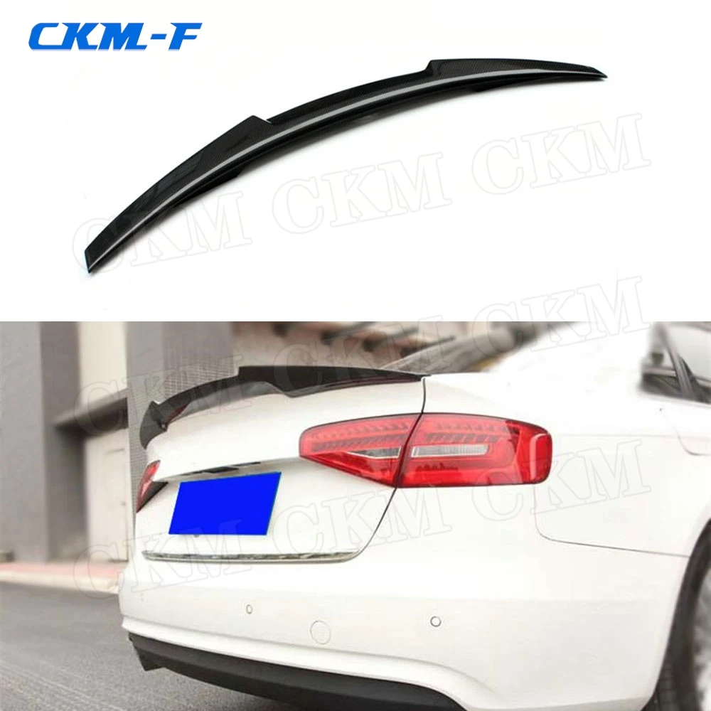 

Carbon Fiber / FRP Rear Spoiler Boot Trunk Wings M4 Style for Audi A4 B8 B8.5 B9 Sedan 2009 - 2018 Car Styling