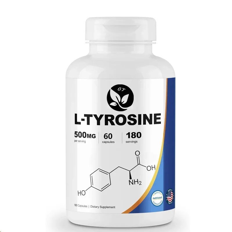 

L-tyrosine 500mg, 60 Capsules - Gluten Free And Non Genetically Modified