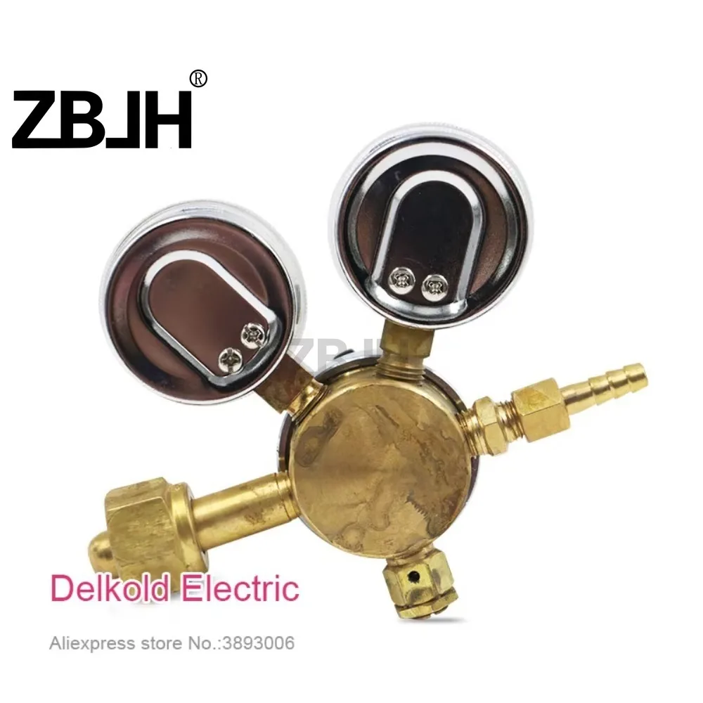 Argon gas pressure regulator brass valve body