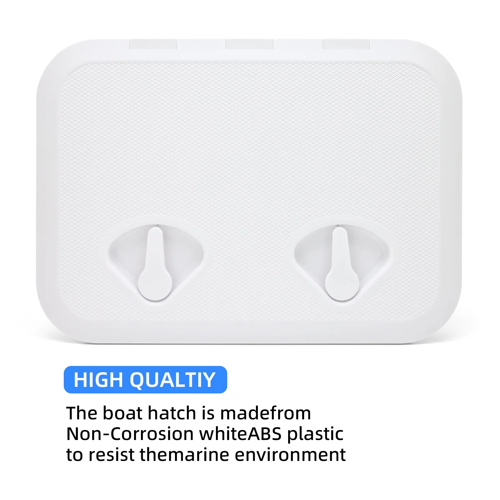 Rectangular White & Black Deck Cover ABS Plastic Inspection Hatch 315mmx440mm Deck Hatch Boat Deck Hatch Access Hatch