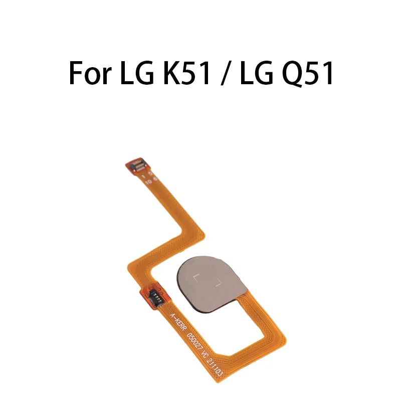 org Home Power Button Fingerprint Sensor Flex Cable For LG K51 / LG Q51 LM-Q510N K500MM