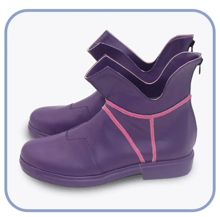 LOL il ragazzo che spezzato il tempo Ekko Scarpe cosplay Stivali di carnevale di Halloween Cosplay Prop Scarpe in pelle PU su misura