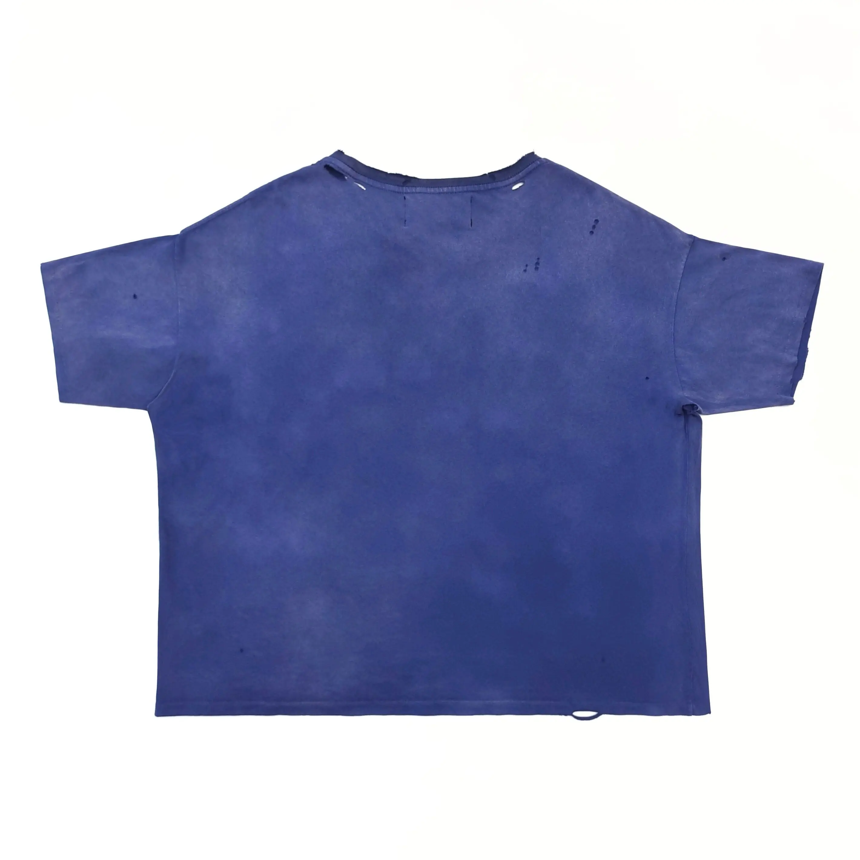 Paly Hollywood alphabet short sleeve washed old hole Tee