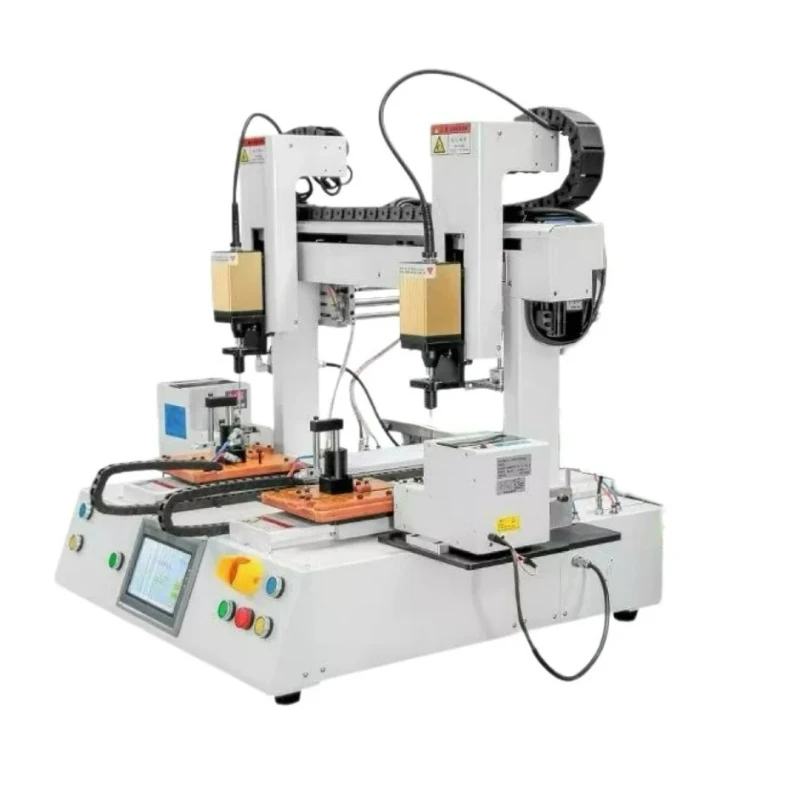 Modello personalizzato personalizzabile — Macchina automatica a vite di tipo coordinato a doppia Y a 6 assi ((Doppio batch elettrico a doppio binario))