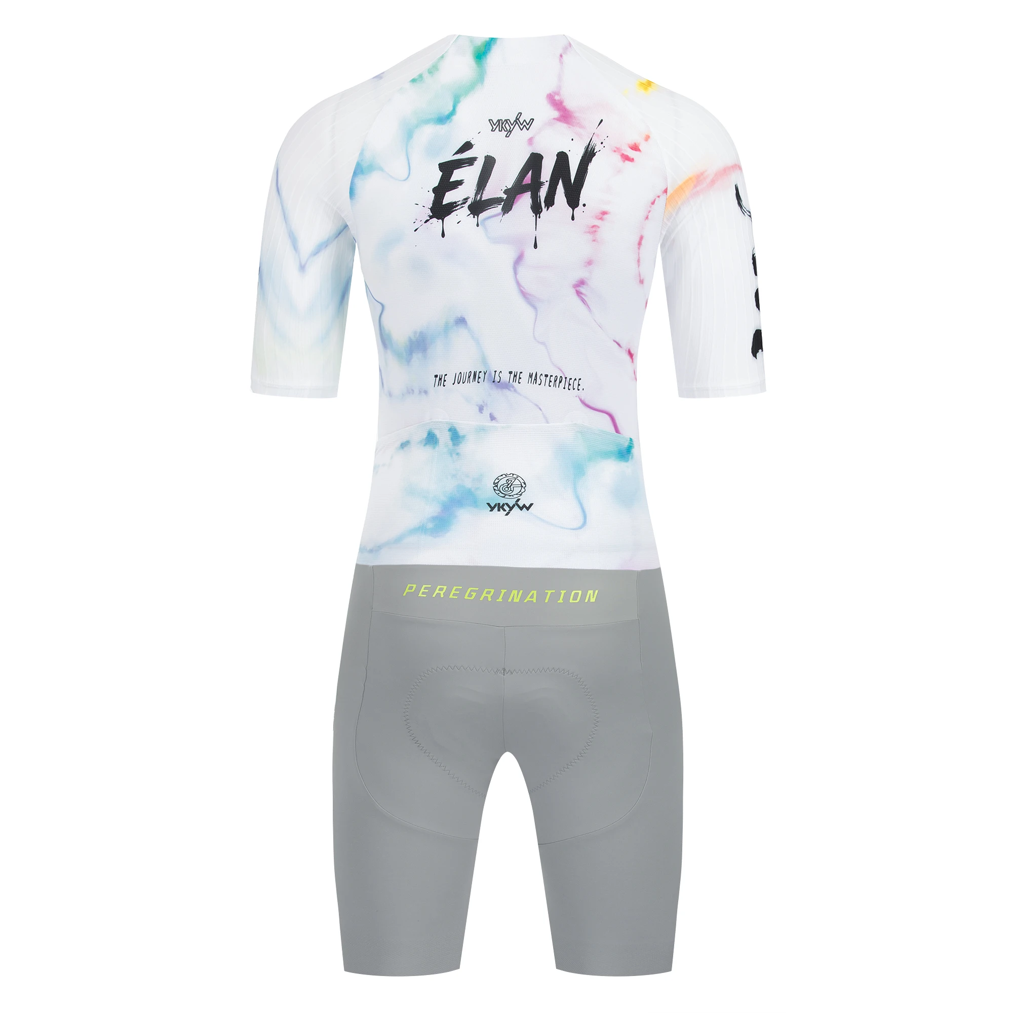 YKYWBIKE Herren-Radsportanzug, einteiliger Radsportanzug, 8 Stunden Reitzeit, Straßenradbekleidung, Sommer-Fahrrad-Maillot-Set – Detail 16