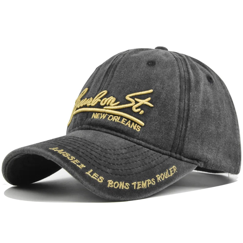 

Vintage Washed Distressed Hats 3D Embroidered Baseball Cap Washed Vintage Sun Hat