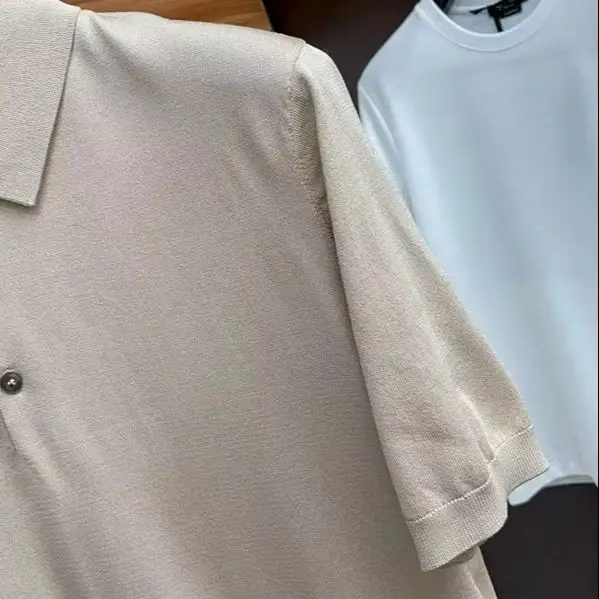 

Italian LP old money style 25S summer imported yarn lapel short-sleeved polo shirt