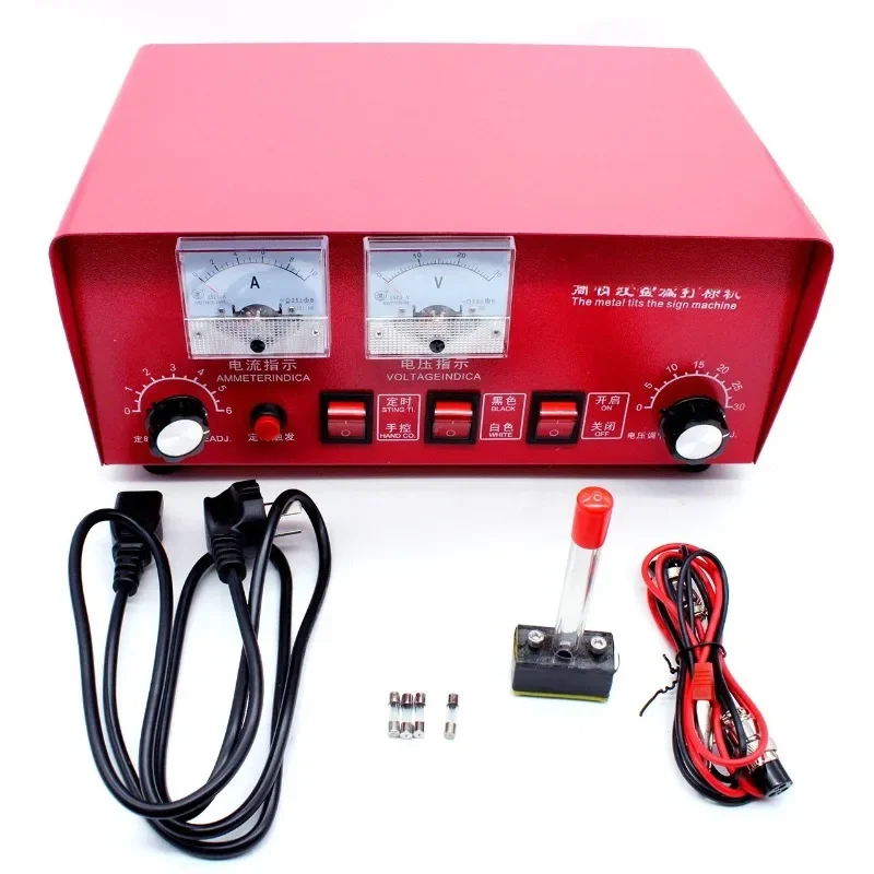New Electrochemical Etching Machine Marking Pattern On Metal Steel 300W 0.6-10S