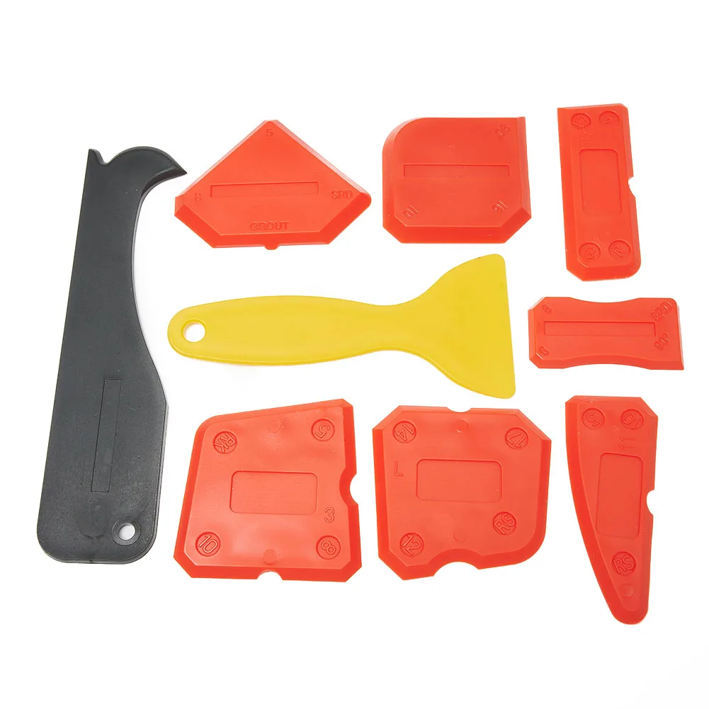 9 Pcs Rubber Sheet Applicator Grout Kits Profile Sealant Silicone Spreader Tools High Quality Useful Practical