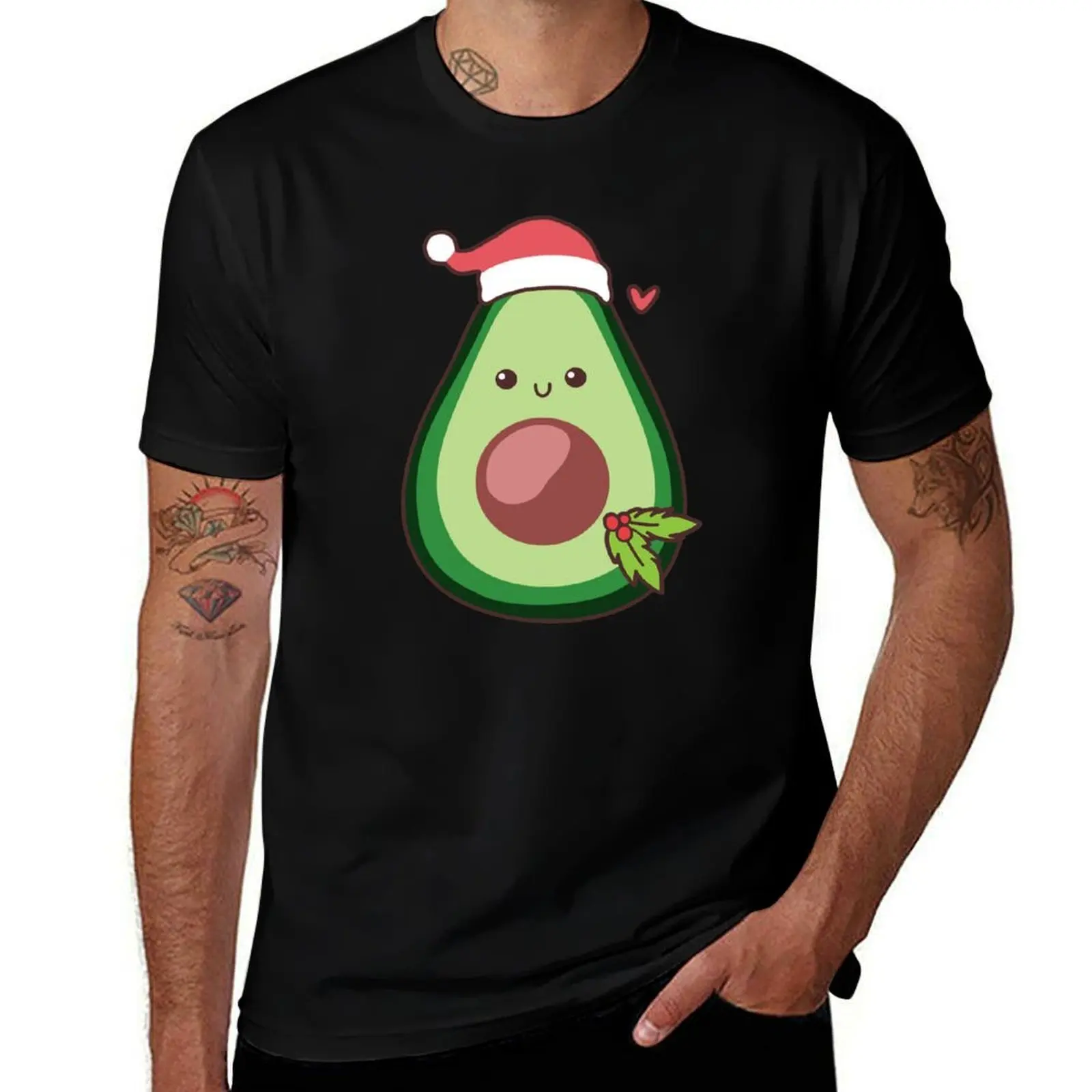 

Christmas Avocado T-Shirt graphic t shirts for man t shirt for man cotton t shirts high quality T-Shirt