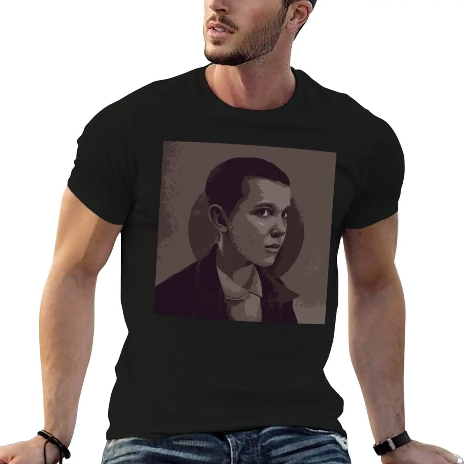 eleven T-Shirt Simple Casual Short Sleeve Cotton T-Shirt