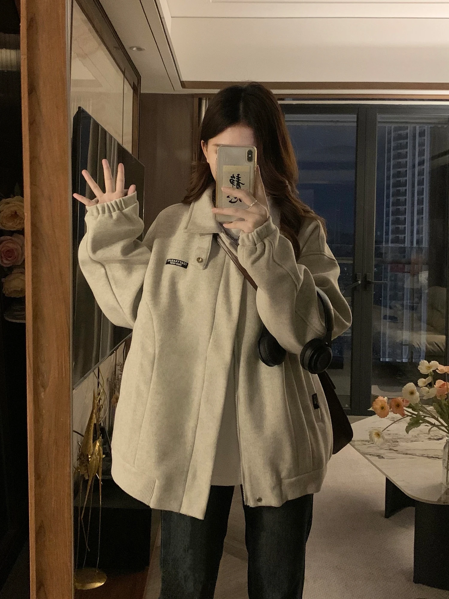 

Baseball Jackets Navy Womens Autumn Multi-Colored Suede Anti-Punching Three-Button Hooded Activewear Crop Glitter Vibe Unique OL