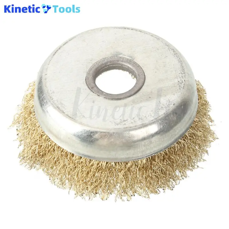 1 قطعة عجلة سلك طحن وصدأ زاوية طاحونة المعادن إطارات لامعة وعاء الفولاذ المقاوم للصدأ نوع طحن سلك فرشاة عجلة