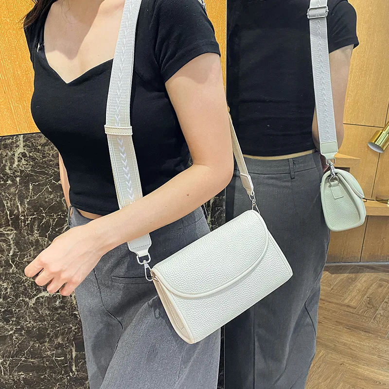 

NEW Fashion Women's Solid Color Crossbody Bags PU Leather Hangbag Simple High Quality Vintage Boston Handbag Female Shoulder