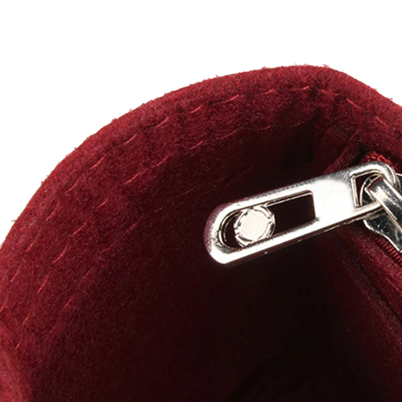 Für Chanel19 Klappe Handtasche Filz Tuch Einsatz Tasche Organizer Make-Up Handtasche Organizer Reise Innere Geldbörse Kosmetik Taschen – Detail 5