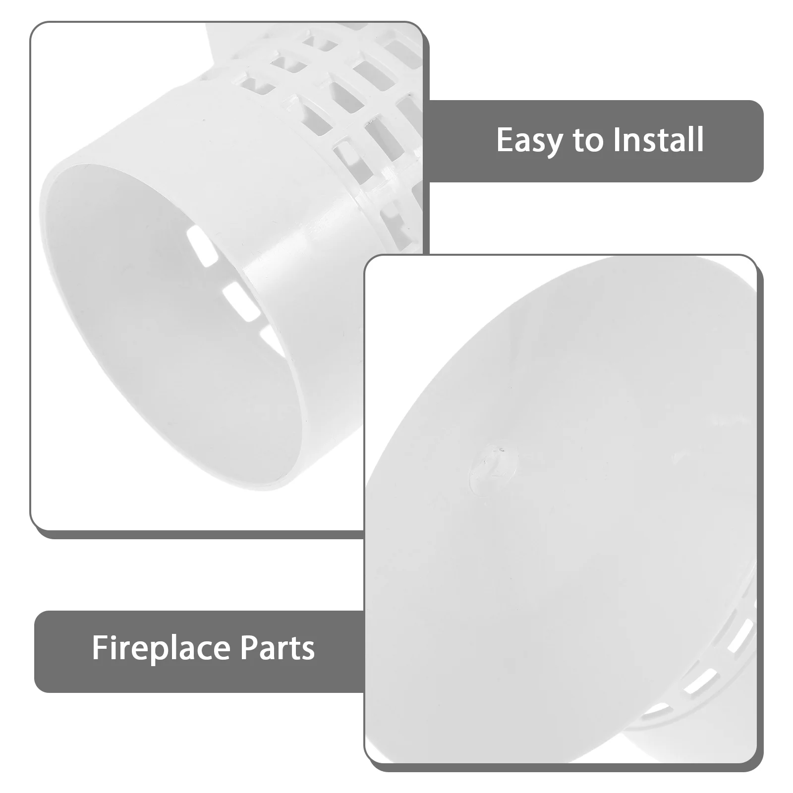 البلاستيك غطاء مدخنة 75 مللي متر غطاء مقاوم للمطر في الهواء الطلق التخييم موقد الخشب تنفيس المداخن حامي غطاء تغليف مدخنة لفتحة السقف