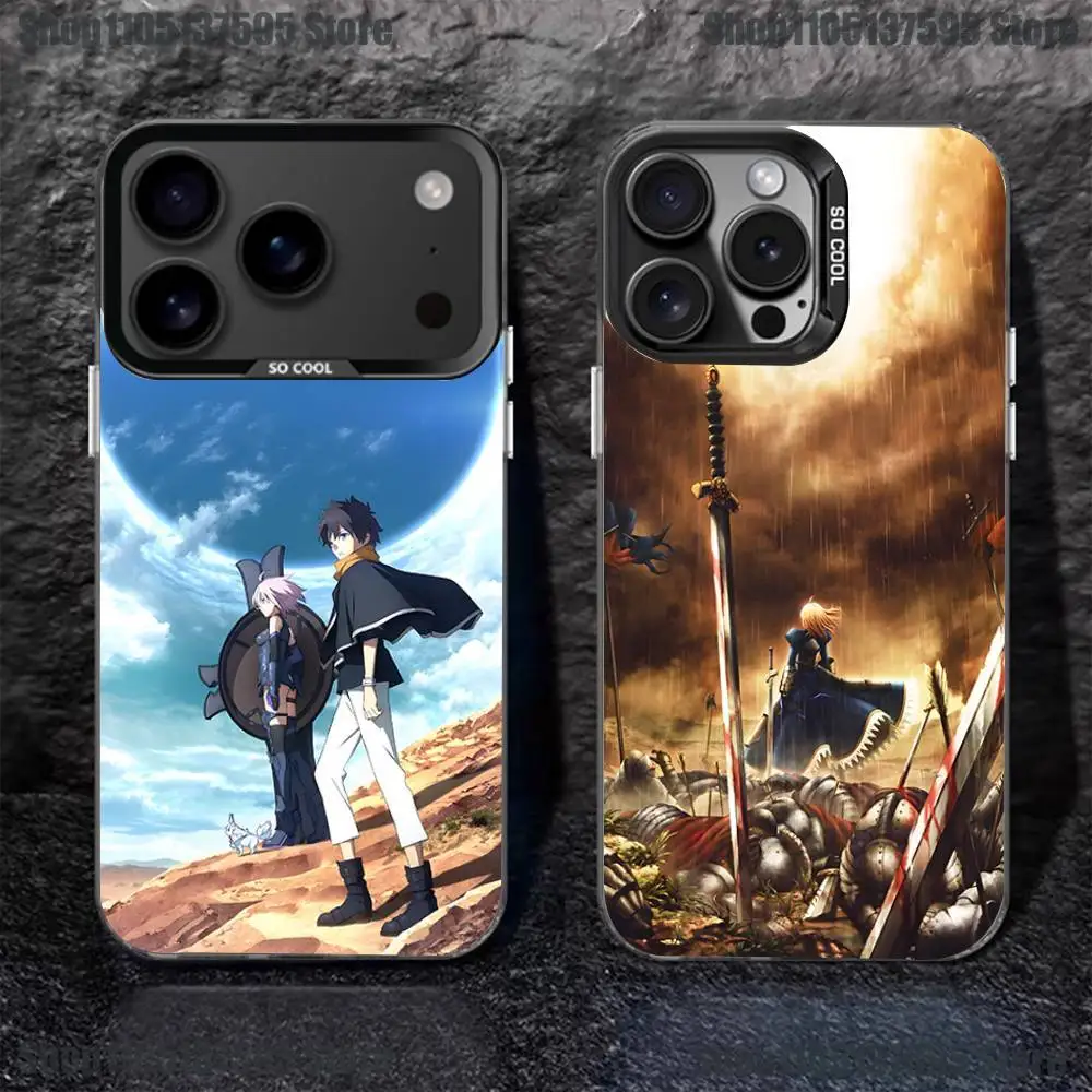 

Game F-Fate Grand Order Phone Case For iPhone 17,16,15,14,13,12,11,Pro,XS,Max,Plus,Mini,SE4,E Black Matte Shockproof Cover