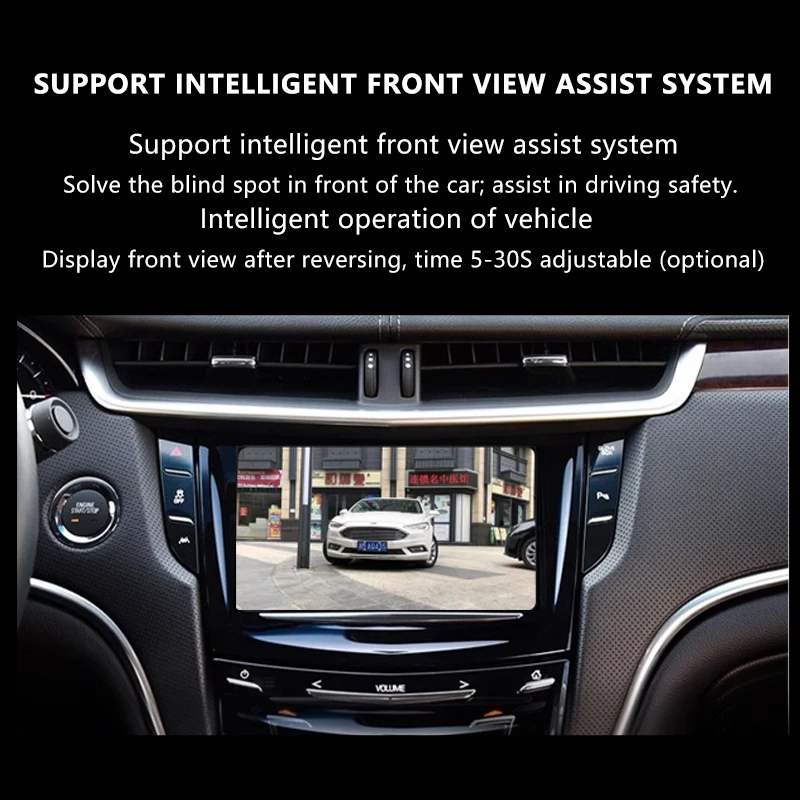 CarPlay sans fil Android Auto pour Cadillac2014-2017 ATS XT5 XTS SRX CTS 8 "LCD miroir caméra frontale