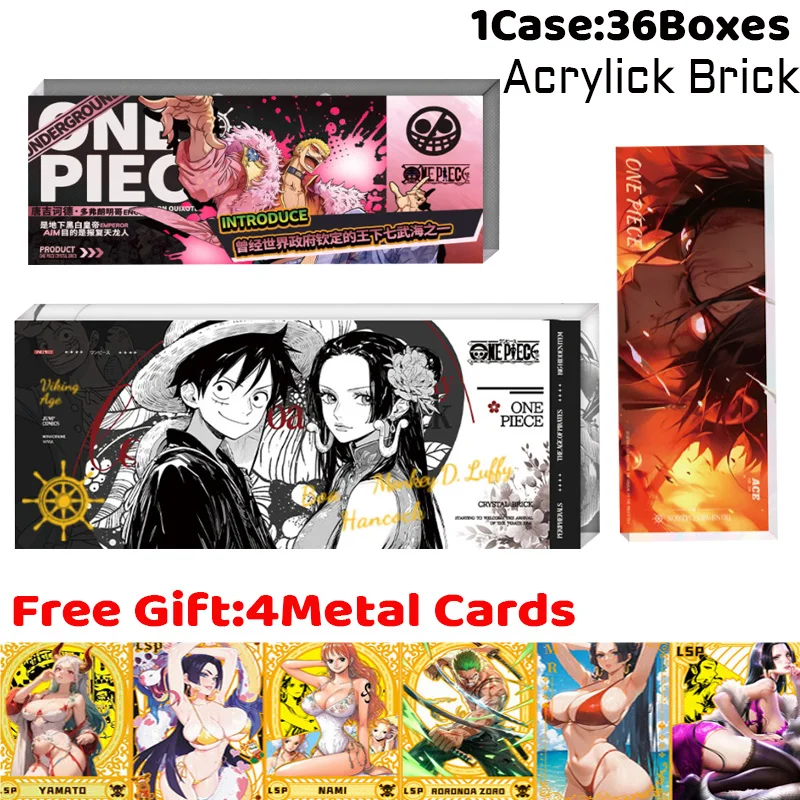 

RuiGu Culture One Piece акриловый кирпич Коллекционная карта Booster Box Magic High Energy Limited Аниме-карта Детские подарки