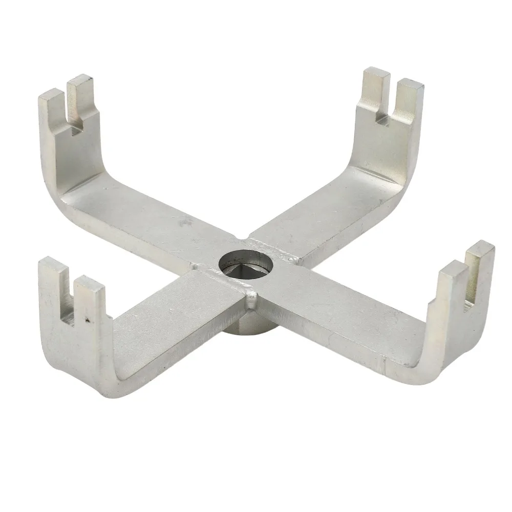 New T40068 Fuel Pump Removal Tool Heavy Duty 3/8 Inch Drive Fuel Pump Lock Ring Tool 4 Jaw Fuel Sender Unit Wrench Auto Repair