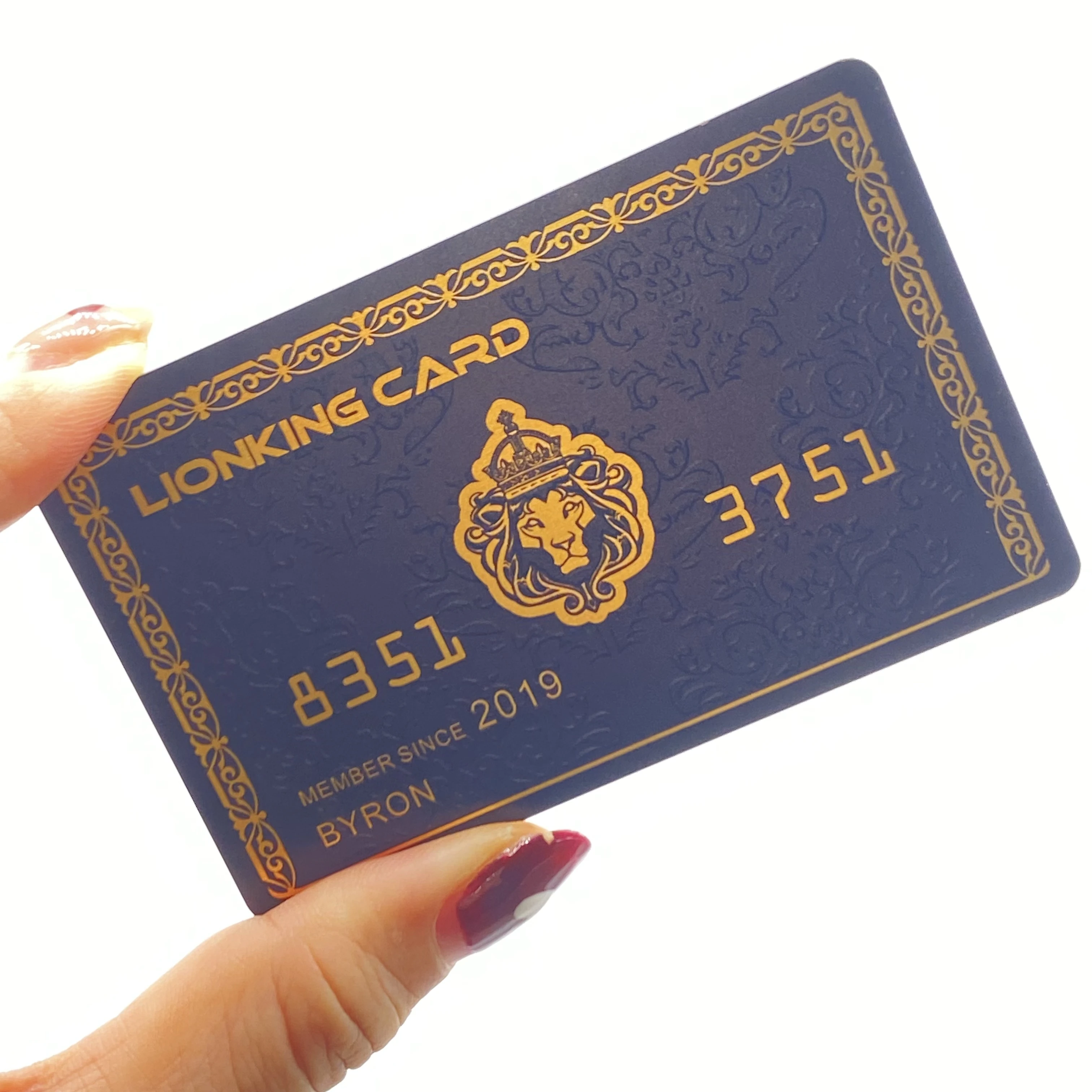 Cartão de visita plástico espelhado de boa venda com envelope de código Qr