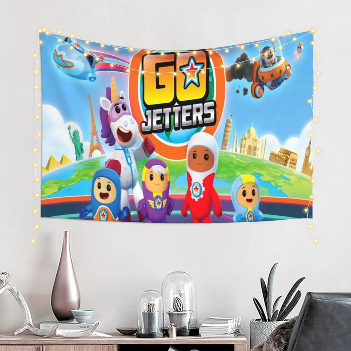 Go Jetters Gift For Fans go jetters costume Tapestry Wall Coverings Decorations For Room Bathroom Decor Tapestry