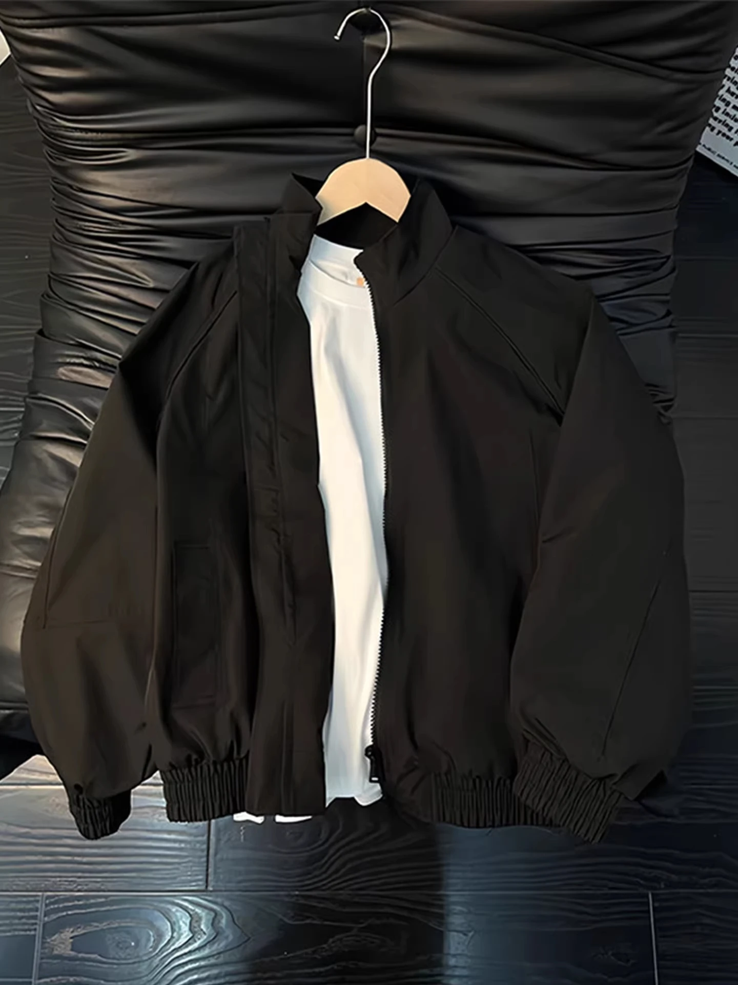 

Мужская ветрозащитная и водонепроницаемая куртка-пуховик American Sle Tee-Proof Blaoulder Flight Jaet с воротником-стойкой, весна-осень 2026