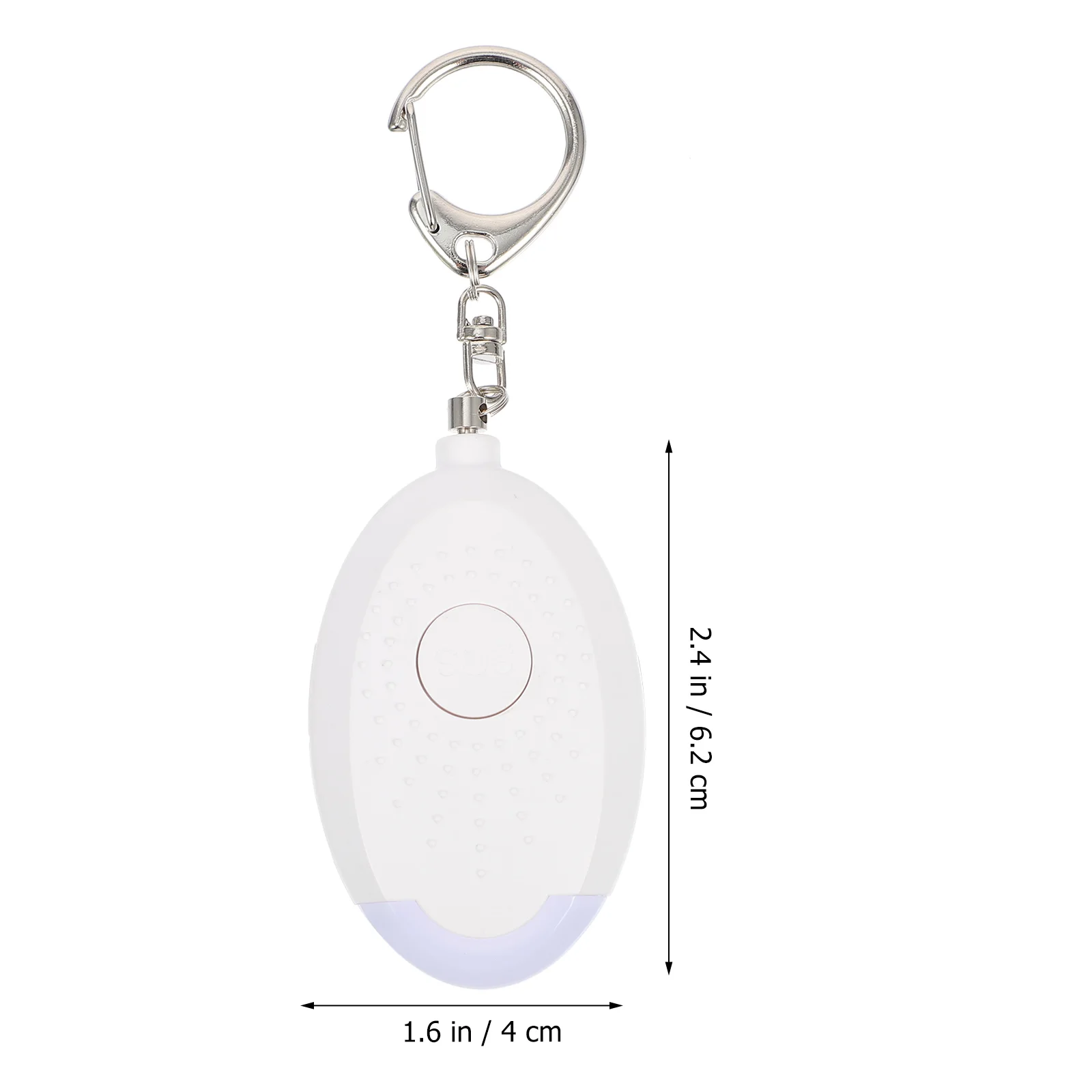

Personal Alarm Security Women Kids White Elder Safety Sound LED Light Emergency Travel Outdoor Activities Anti Self