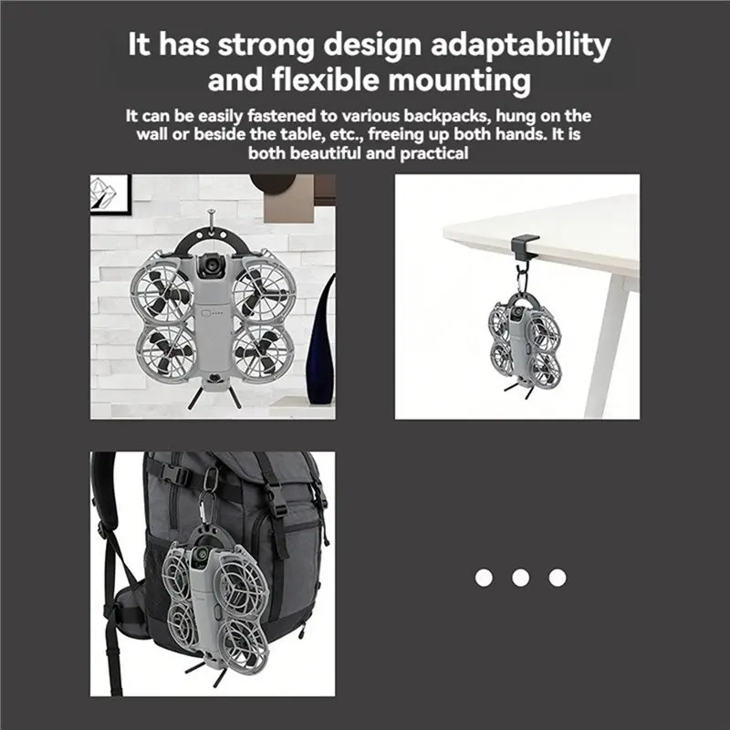 ل DJI NEO 2 الطائرة بدون طيار على ظهره هوك المحمولة تخزين سطح المكتب جدار تصاعد هوك ثابت ل DJI NEO 2 Accessory-Y41A