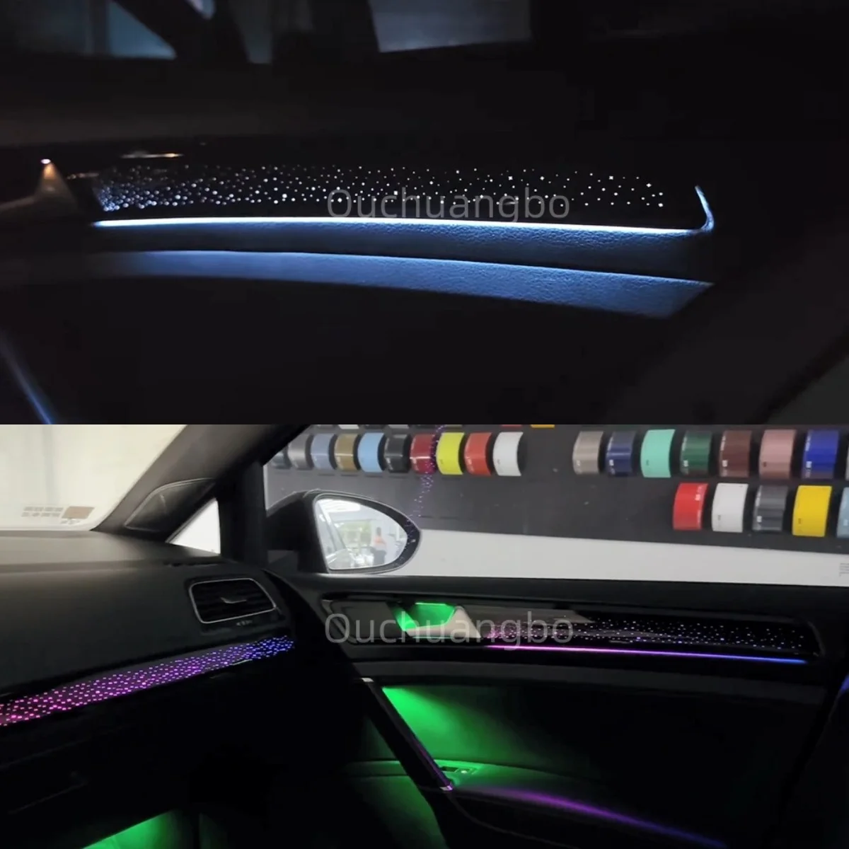 Ouchuangbo Ambient Light for 2014-2021 Golf 7 7.5 GTI GTD GTE Golf R MK7 7.5 TSI TCR RHD Backlight Atmosphere Kit Ambientale