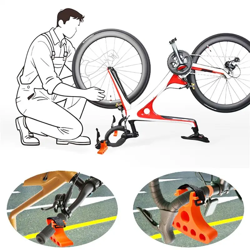 NEW HOT In Stock-New Bicycle Inverted Stabilizer Clip On Handle Holder Portable Durable Maintenance Tool