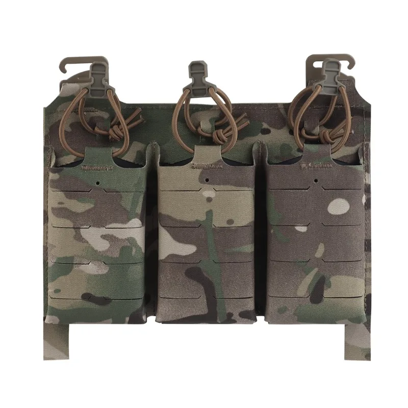 Triple 5.56 Multi Function Panel Multiple Combinations And MOLLE External Connection Suitable For V5 PC Training Vest Accessory