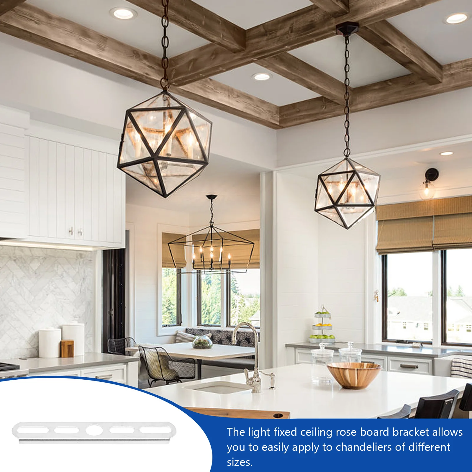 

20Pcs Light Fixture Mounting Bracket Chandelier Parts Ceiling Rose Board Support Bracket for Home Office Bookstore Lamp