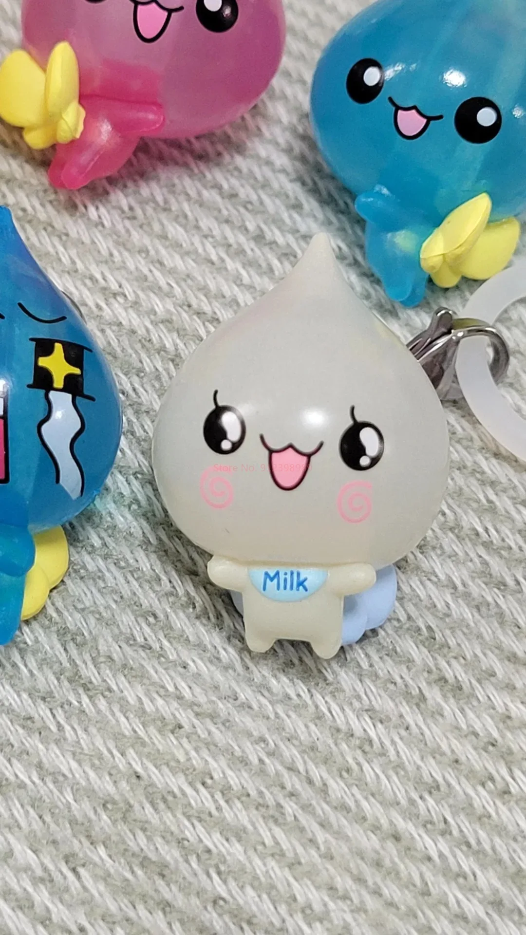 Bandai Shizuku-Chan petite goutte d'eau marquage pendentif mignon porte-clés à breloques cadeau pour amis